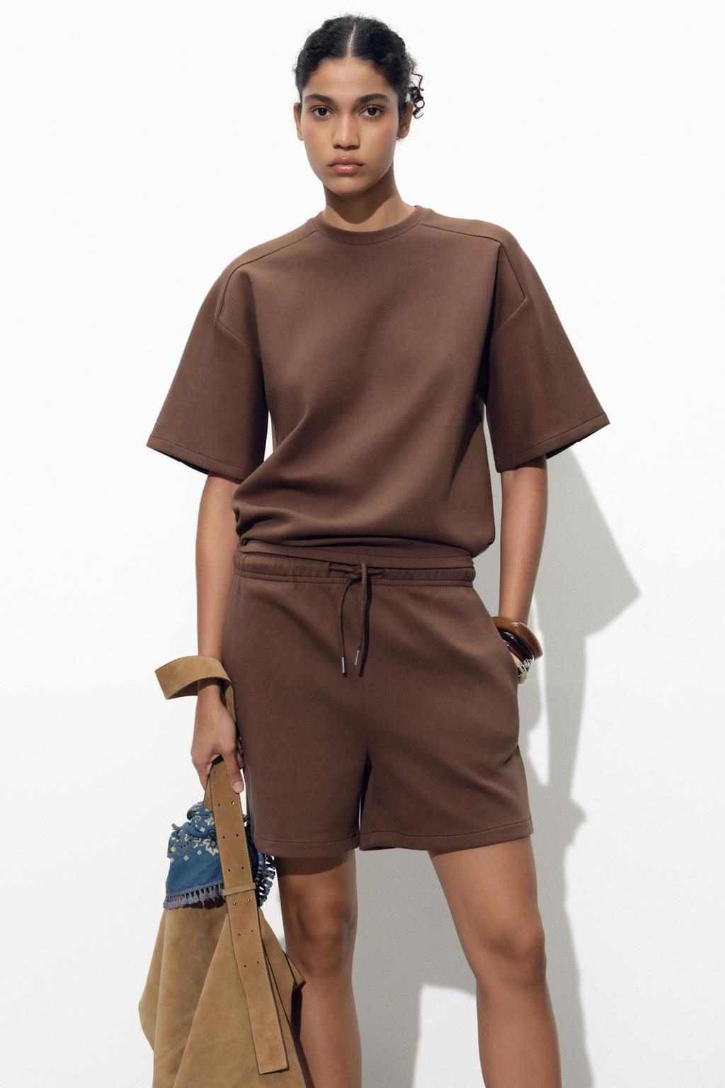 SHORT SLEEVE INTERLOCK SWEATSHIRT - Zara фото 10
