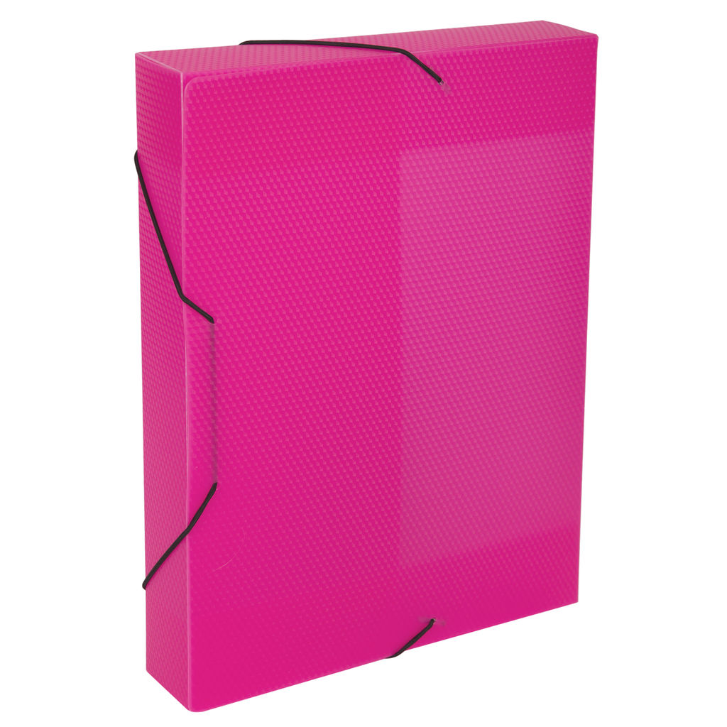 Expert Complete Короб архивный пластиковый 50 мм 1 шт. PRISMA NEON A4 эффект 3D розовый ЕС240441013