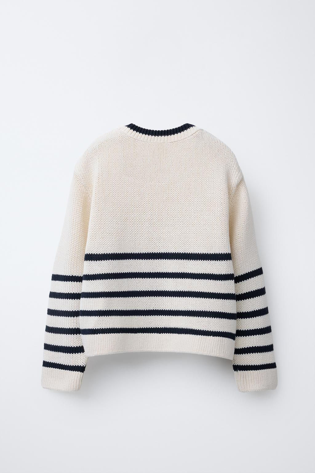 STRIPED KNIT SWEATER - Zara фото 2