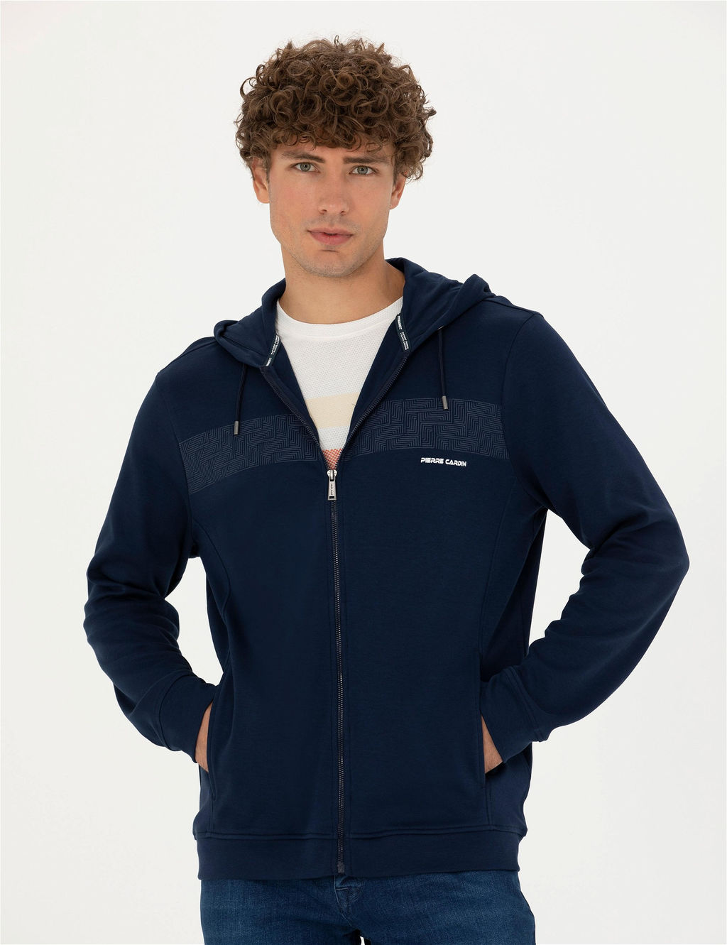 Lacivert Regular Fit Kap__onlu H_rka