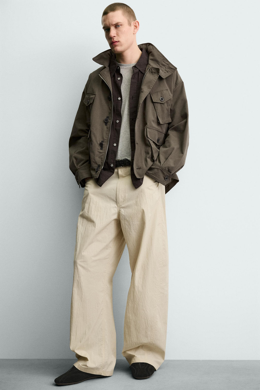 PANTAL?N CURVED FIT / Crudo - Zara фото 6