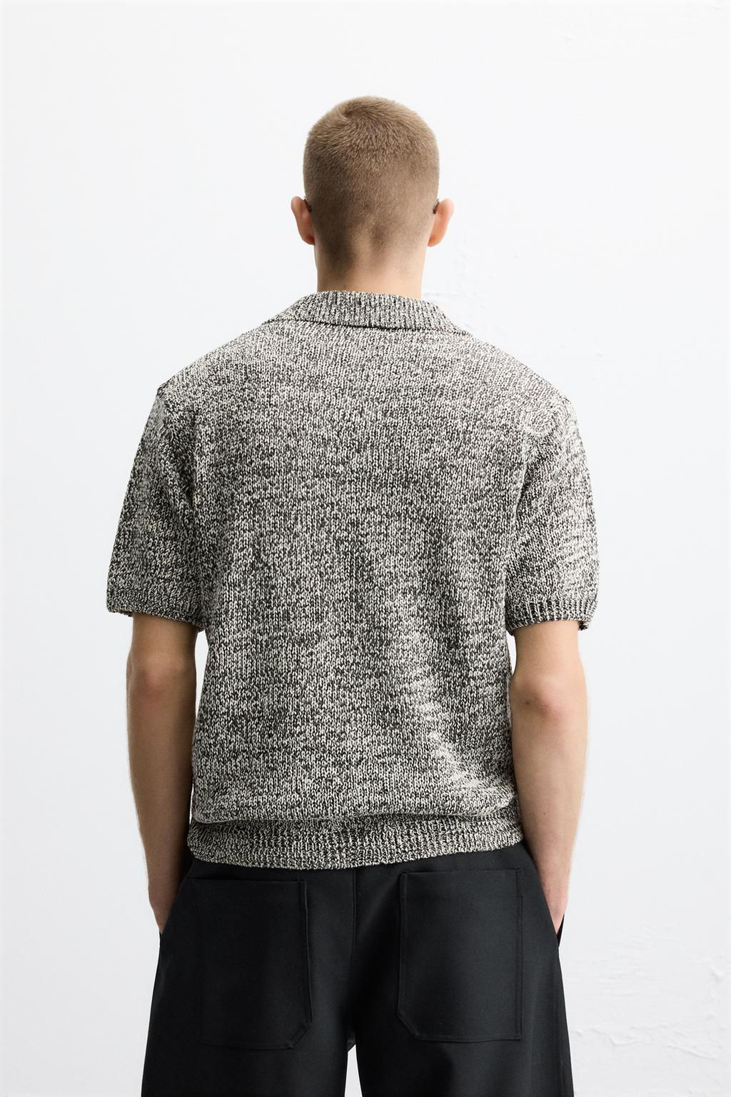 SHINY KNIT POLO SHIRT - Zara фото 3