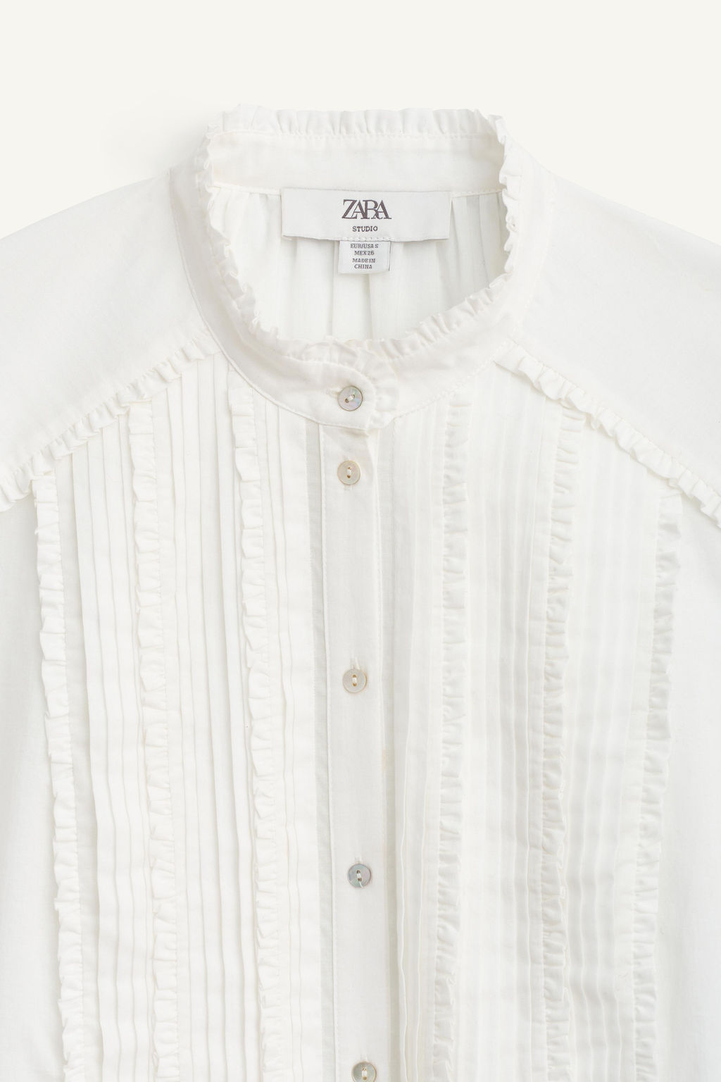LIMITED EDITION PLEATED SHIRT - Zara фото 8