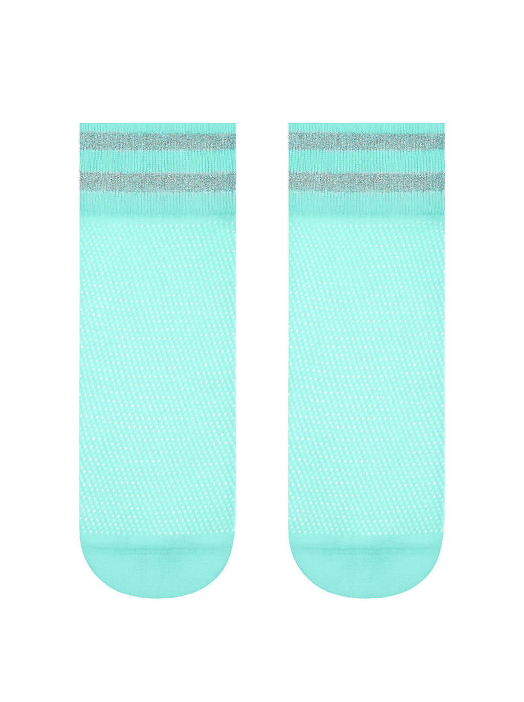 Цена за 2 пары. Носки Классические CONTE FANTASY (короткие, люрекс) 17С-122СП turquoise - Conte elegant фото 2