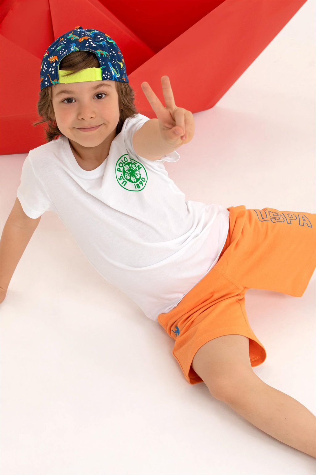 U. S. Polo Assn Детские оранжевые вязаные шорты - U.s. polo assn фото 7