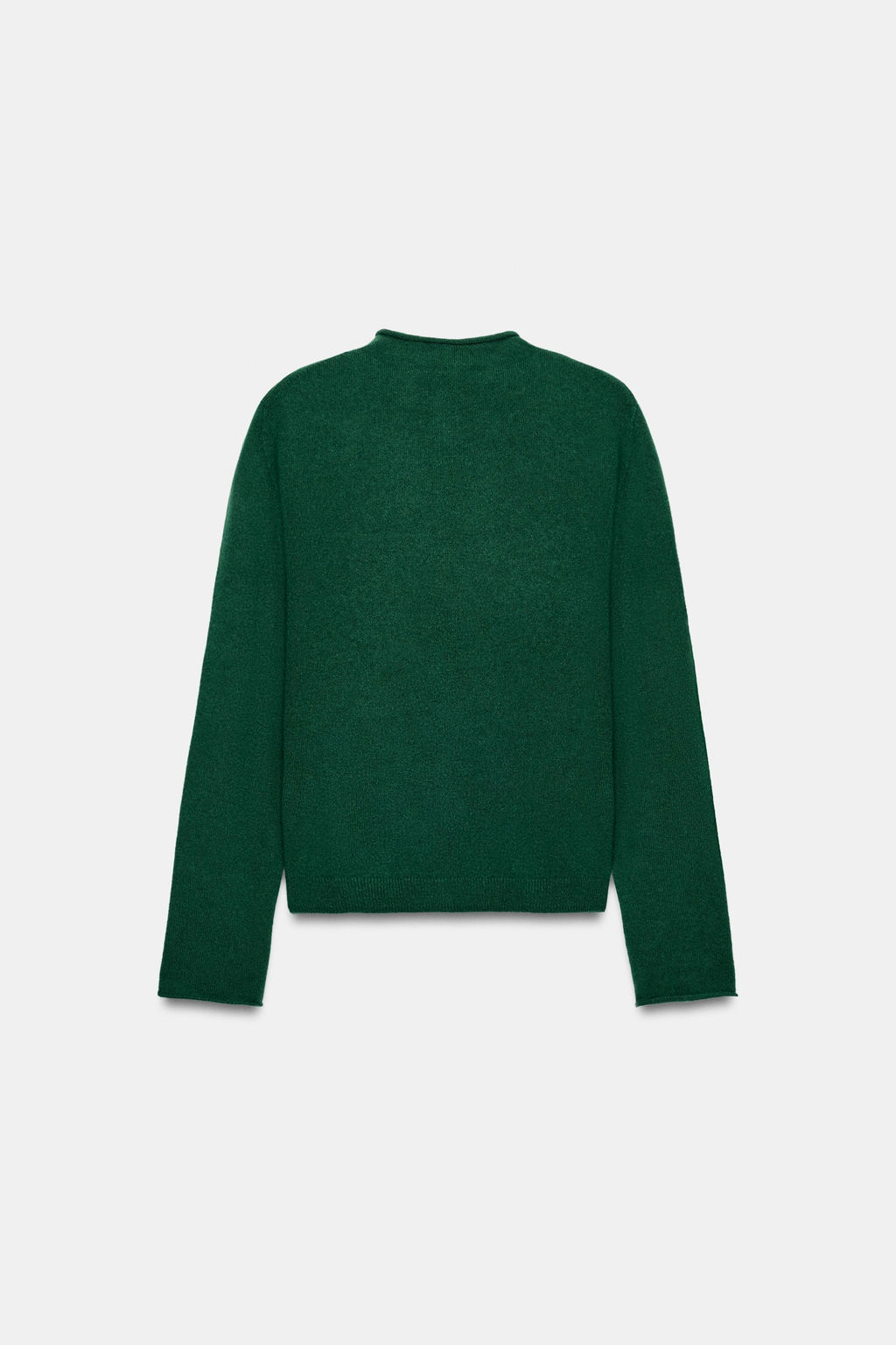 CHAQUETA 100% CASHMERE CUELLO PERKINS / Verde - Zara фото 6