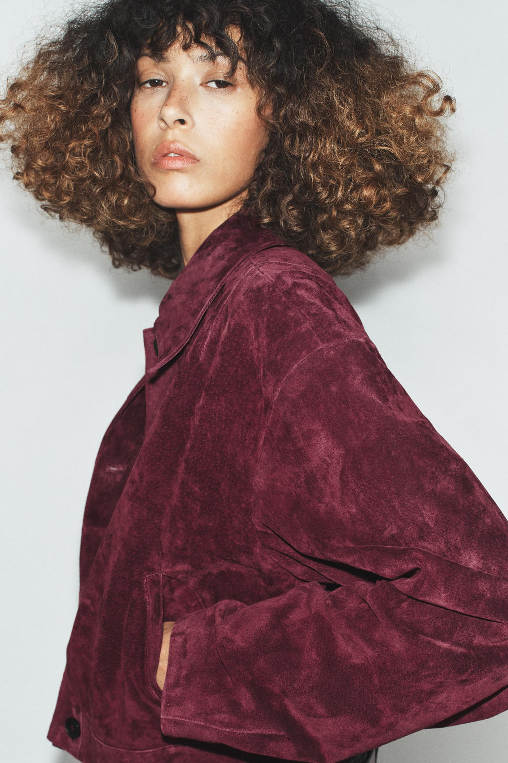100% SUEDE LEATHER JACKET - Zara фото 13
