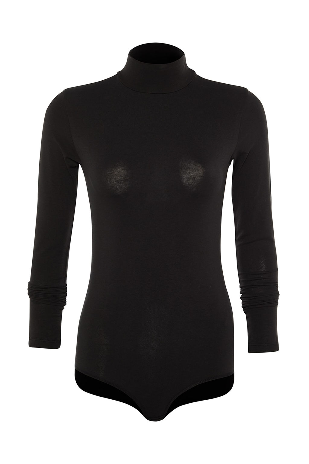 TRENDYOLMILLA Siyah Pamuklu Bal?kc? Yaka Uzun Kollu C?tc?tl? Orme Body THMAW23BD00033 фото 18