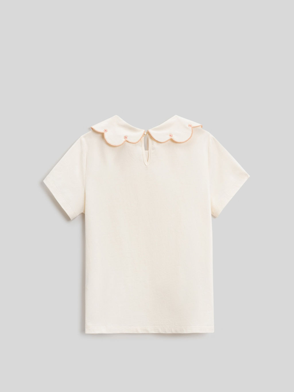 ACOOLA / Блузка детская для девочек Belen молочный  фото 2