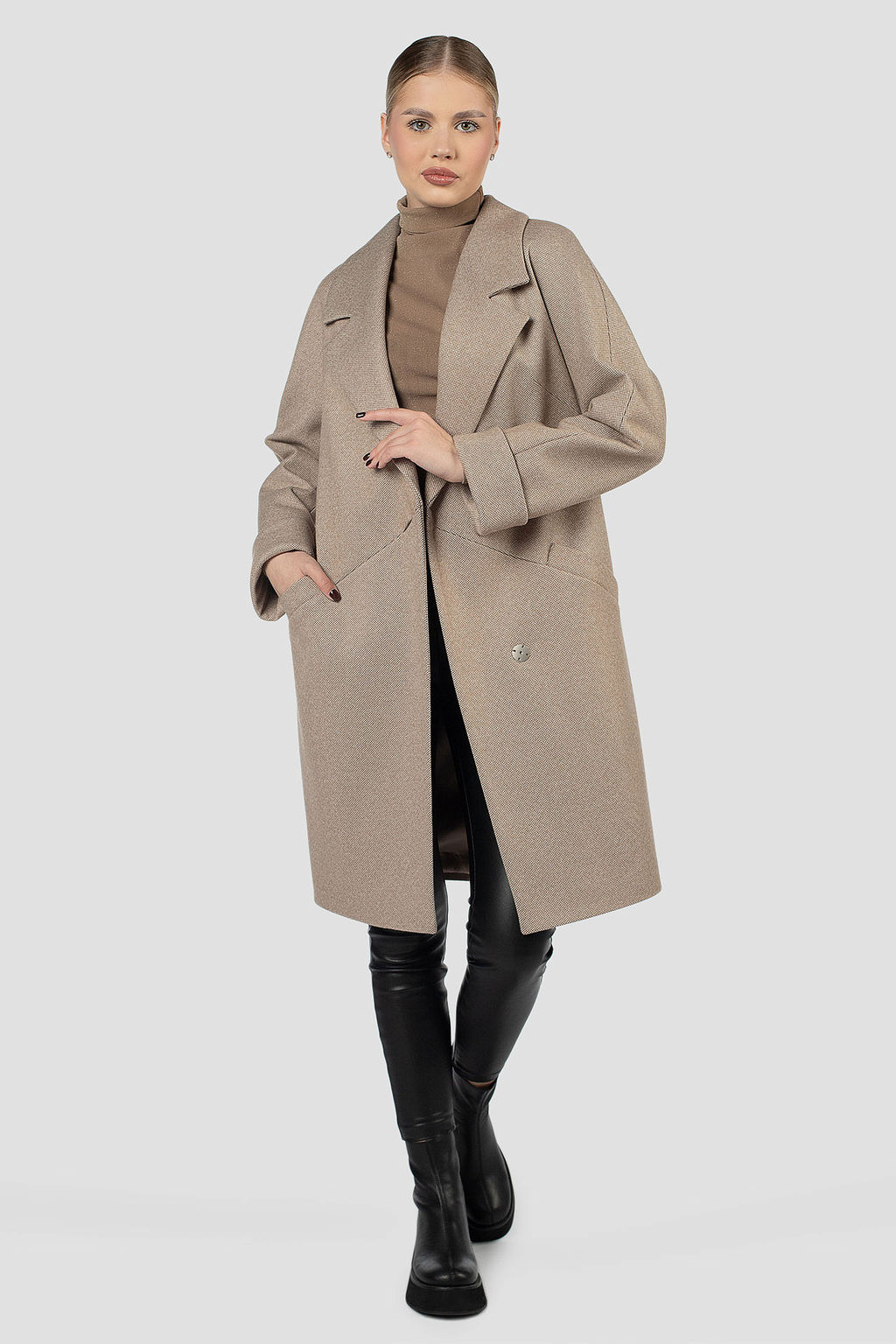 01-12045 Пальто женское демисезонное - El podio фото 3