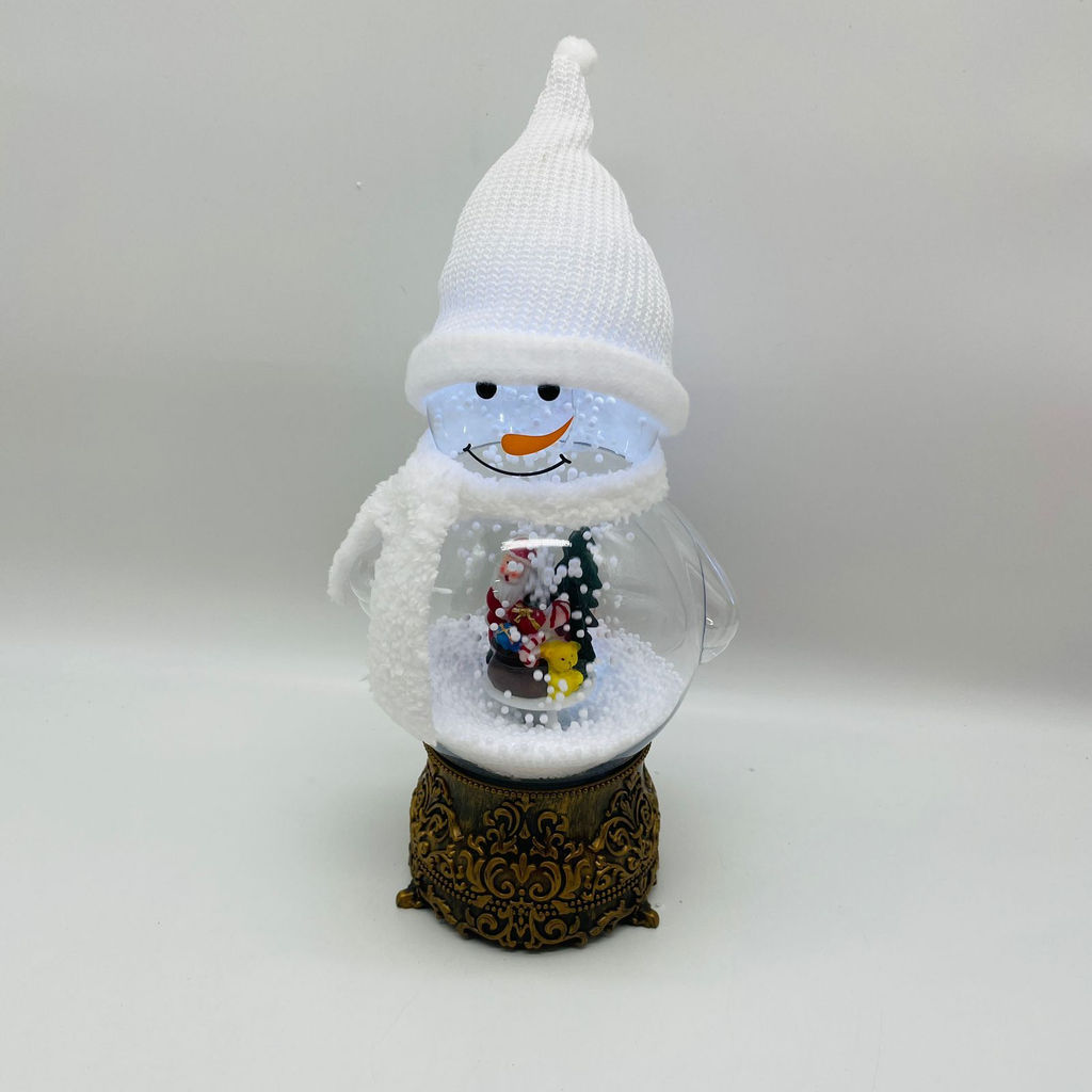 Новогодний декор Ночник - Снеговик с Дедом Морозом 35 см (арт. 7047-1АВС) в ассортименте - Ип лебедев о.ю фото 2
