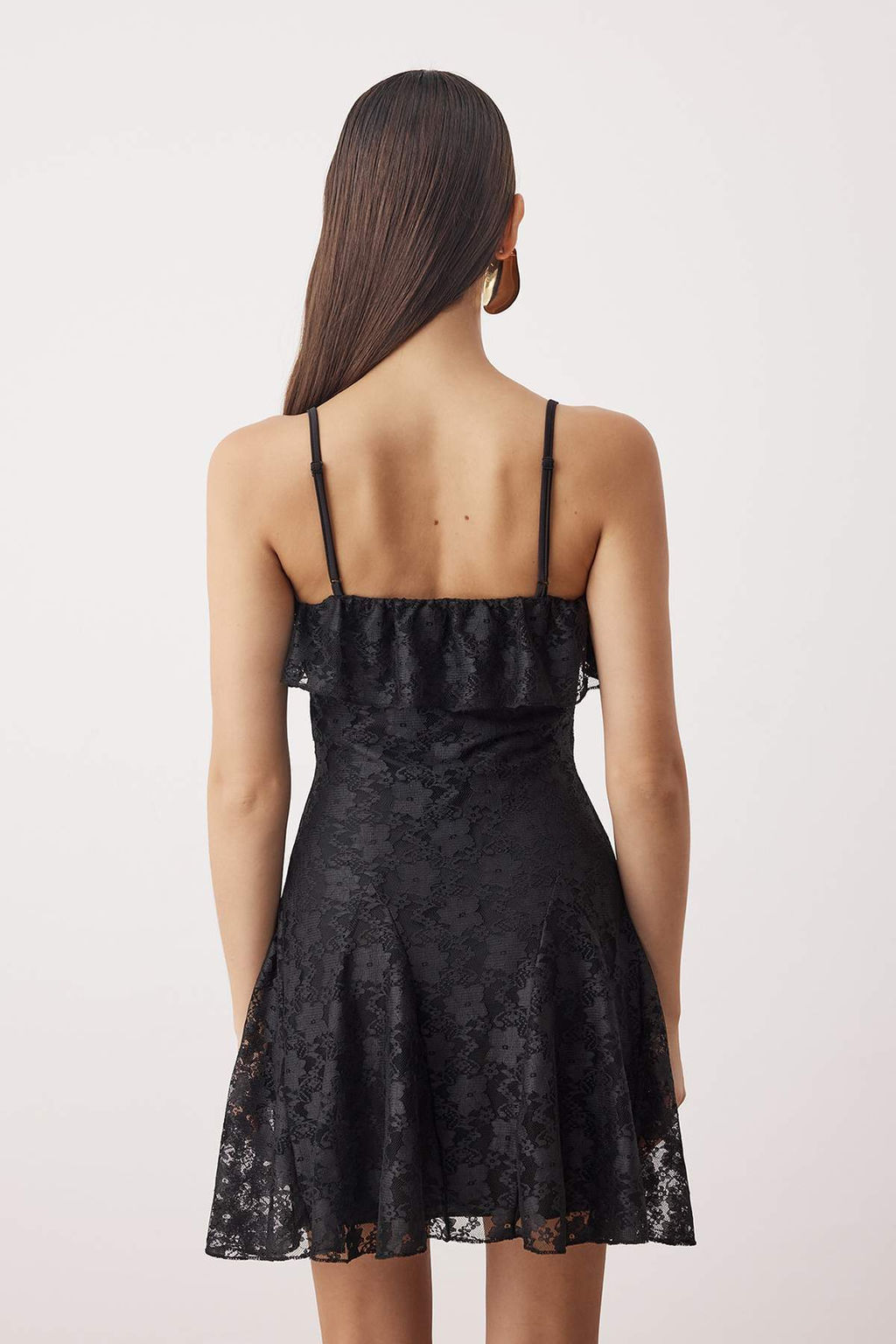 Beyaz Godeli Astarl? Ask?l? Mini S?k Elbise TPRSS25EL00307 - Trendyolmilla фото 8