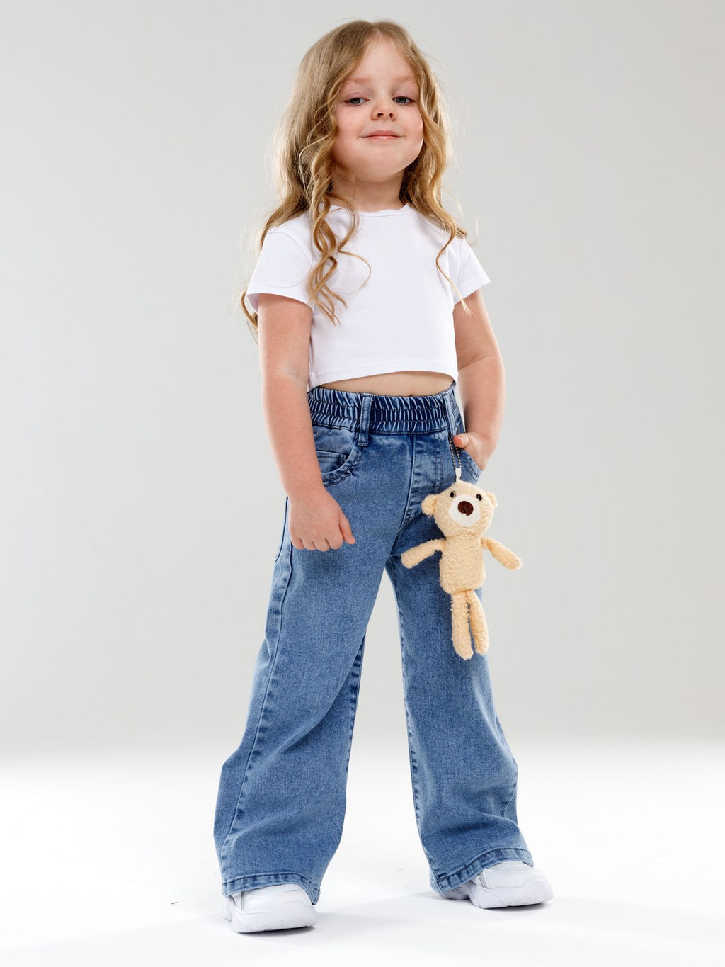 Джинсы-трубы для девочек