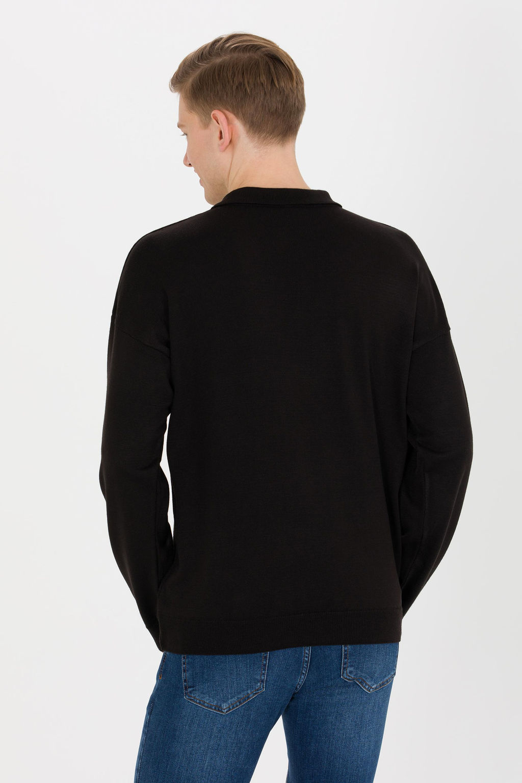 U. S. Polo Assn Мужской черный трикотаж с воротником-поло - U.s. polo assn фото 5