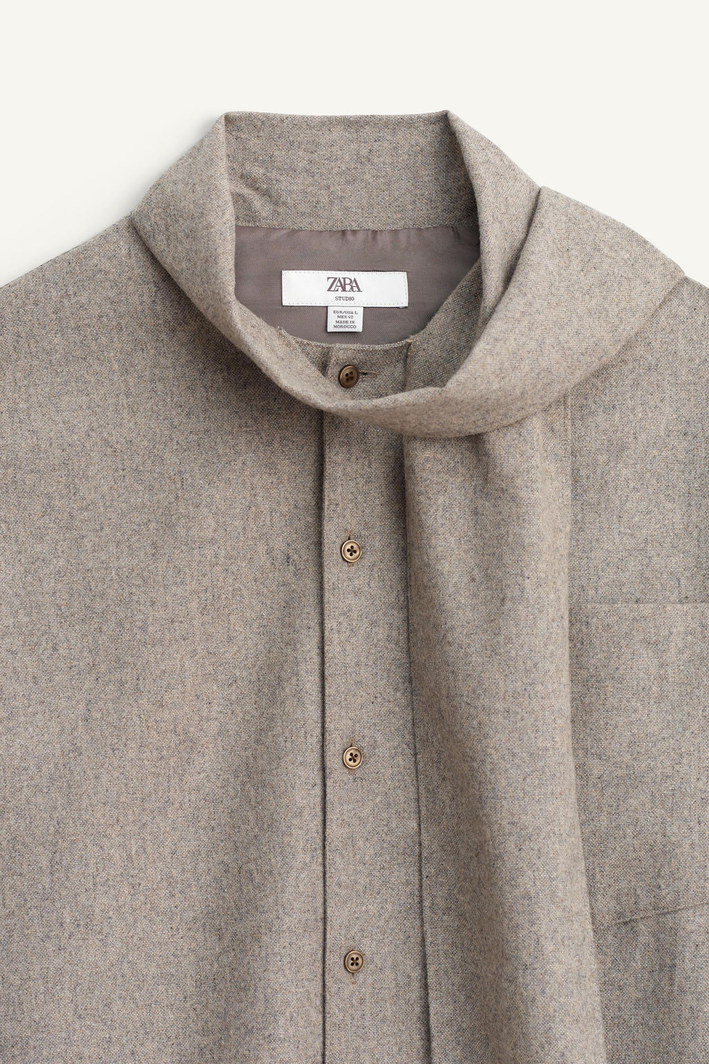 FOULARD OVERSHIRT - LIMITED EDITION - Zara фото 8