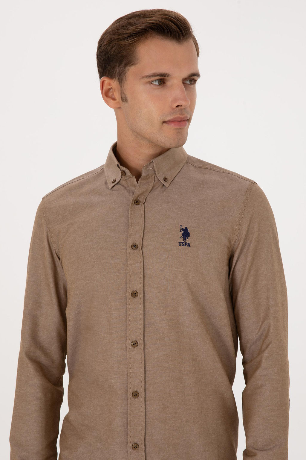 Erkek Haki Uzun Kollu Basic G_mlek Sepette S_rpriz _ndirim - U.s. polo assn фото 2