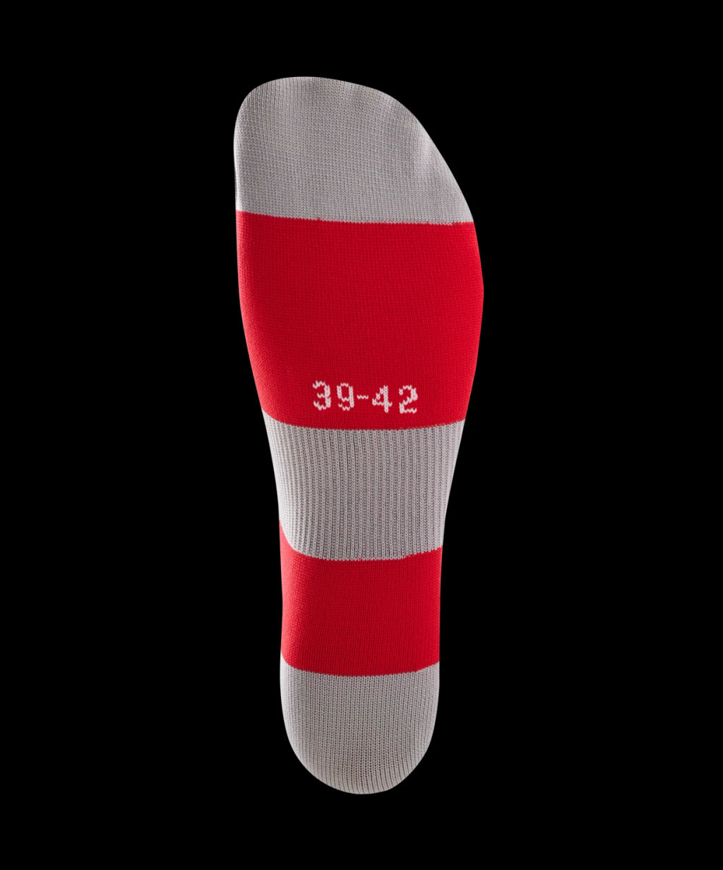 Гетры футбольные JOGEL CAMP BASIC SOCKS, красный/серый/белый