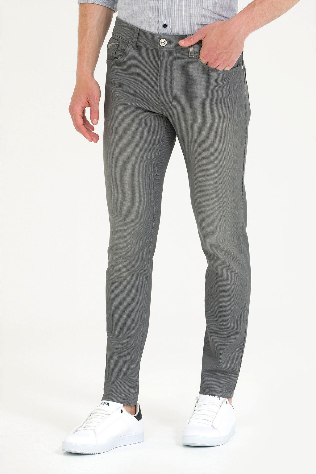 U. S. Polo Assn / Мужские серые джинсовые брюки - U.s. polo assn фото 9