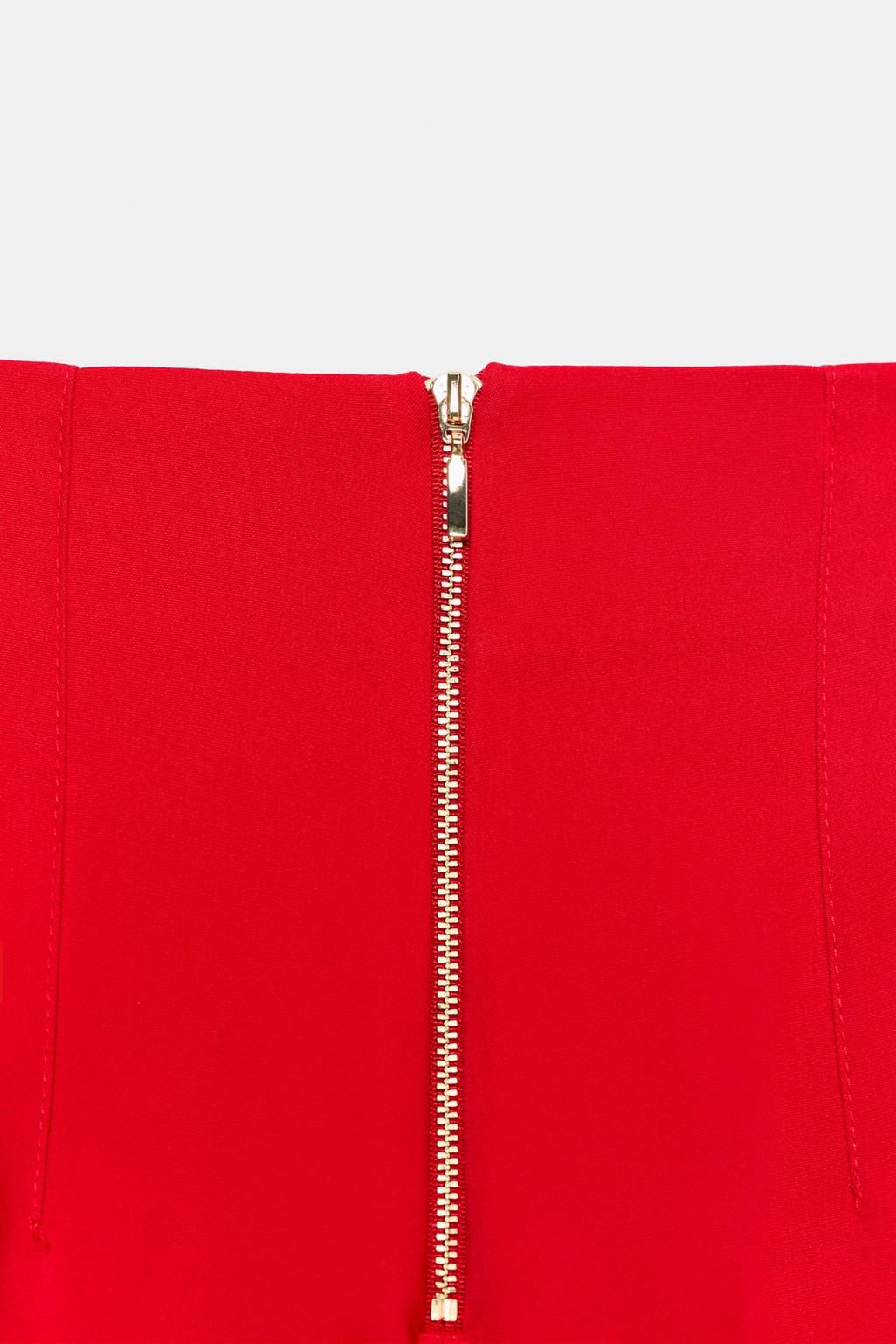 HIGH-WAIST TROUSERS WITH BACK ZIP - Zara фото 10
