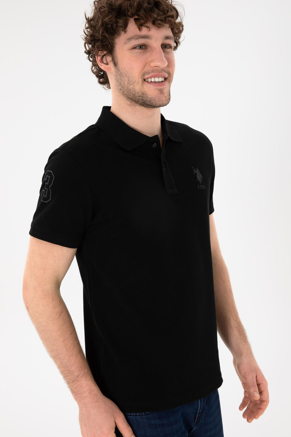 Erkek Siyah Basic Ti__rt Sepette S_rpriz _ndirim - U.s. polo assn фото 4
