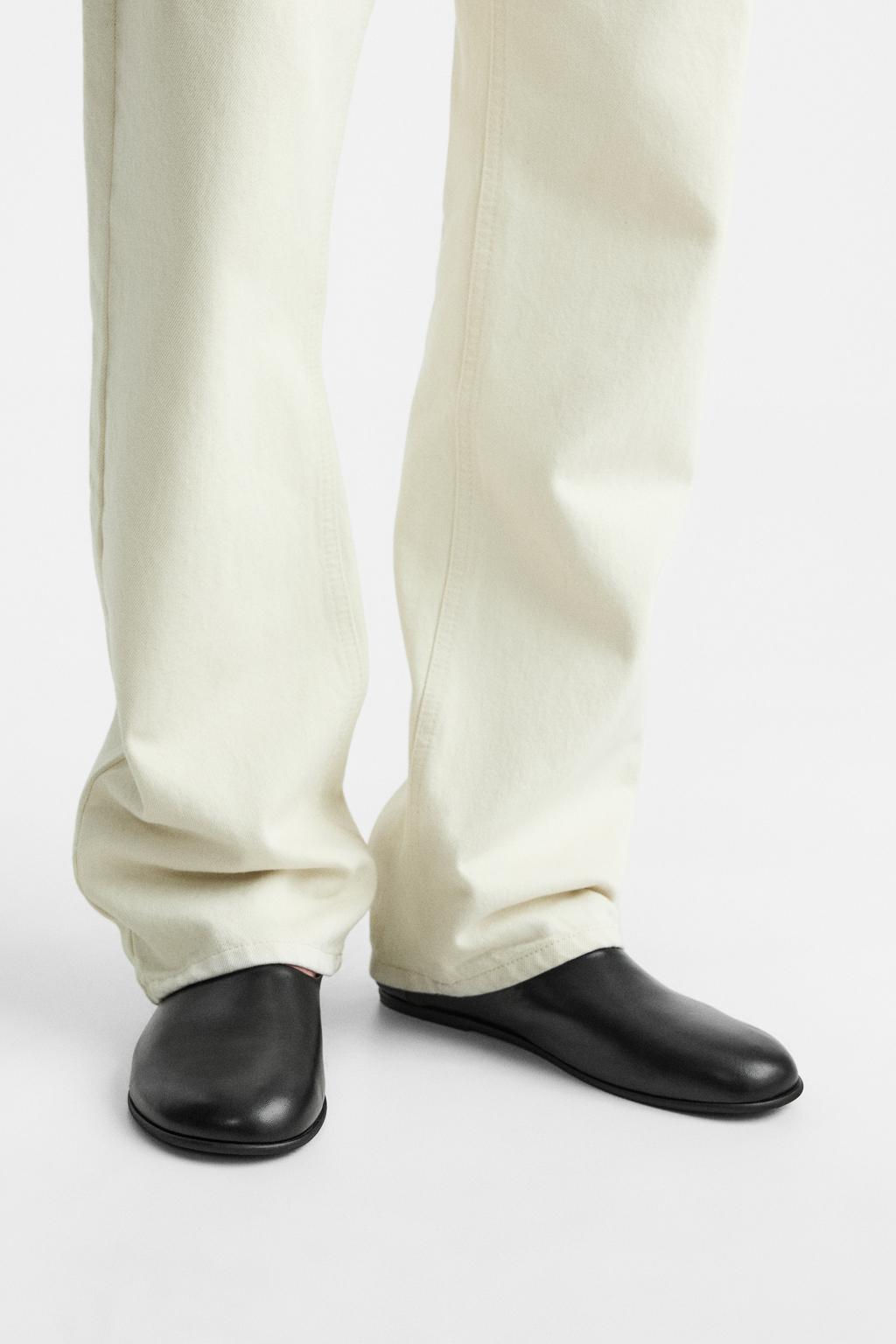 LEATHER FLATS - Zara фото 3