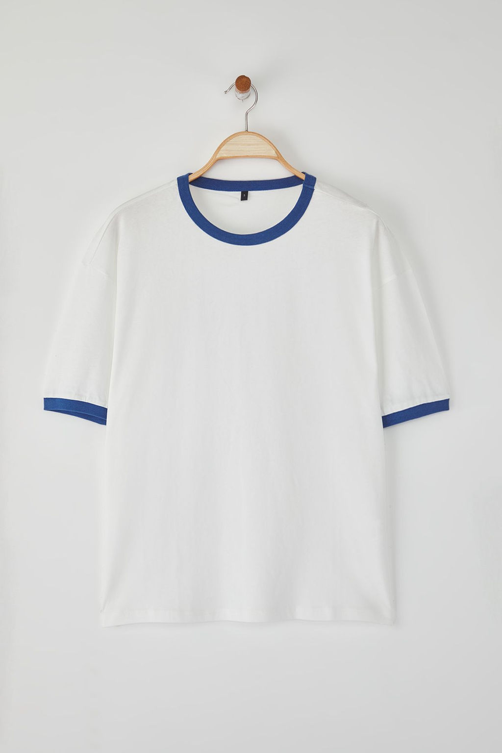 TRENDYOL MAN Unisex Saks Oversize/Genis Kesim Kollar? Seritli %100 Pamuklu T-Shirt TMNSS25TS00099 - Trendyolmilla фото 17