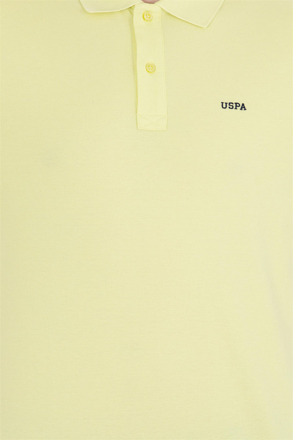 U. S. Polo Assn Мужская светло-желтая базовая футболка с воротником-поло - U.s. polo assn фото 12