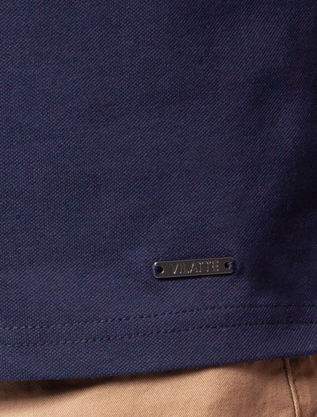 VILATTE / Футболка-поло из трикотажа пике с эластаном  фото 9