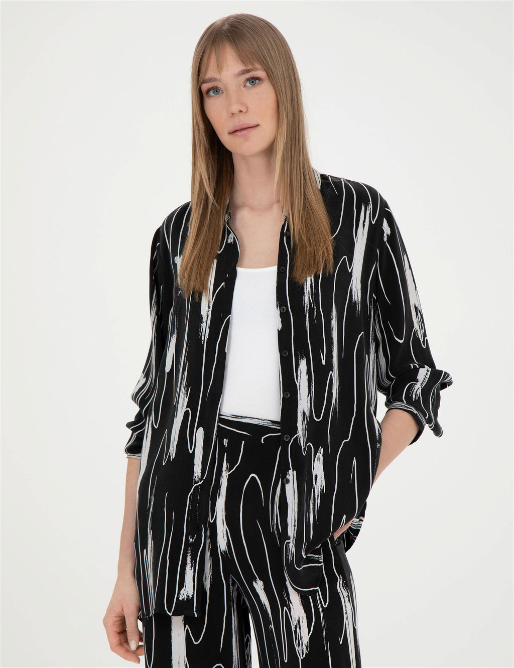 Siyah Comfort Fit Uzun Kollu G_mlek - Pierre cardin фото 3