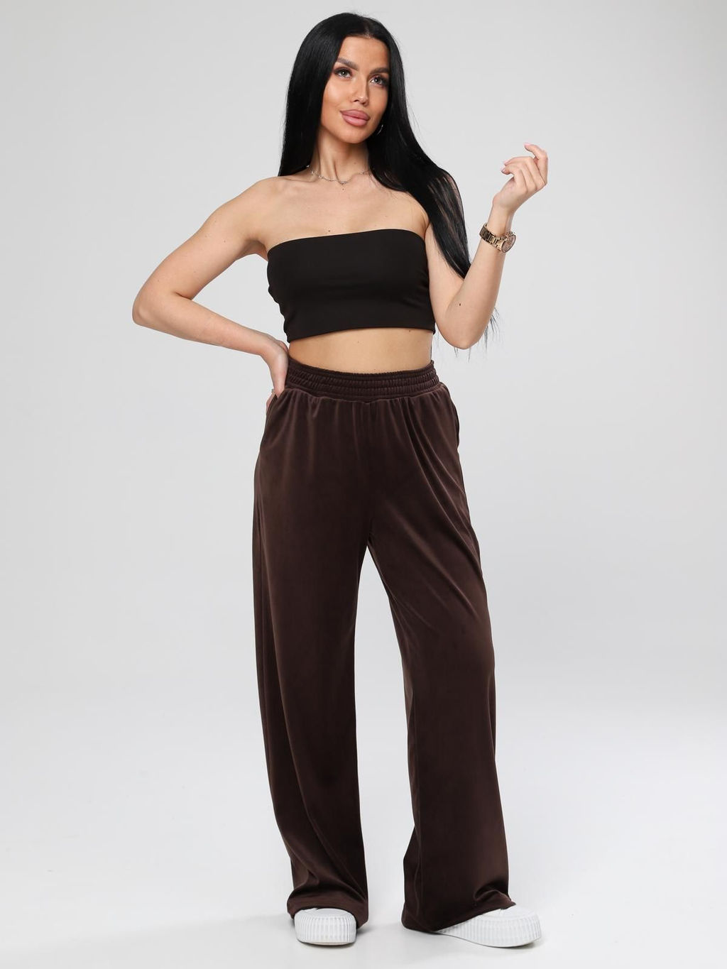 IV-CAPRIZ Марлена - брюки из велюра с лайкрой  фото 25