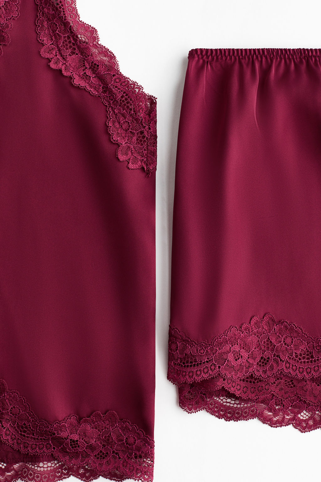 Pijama de sat?n con encaje - H&m фото 10