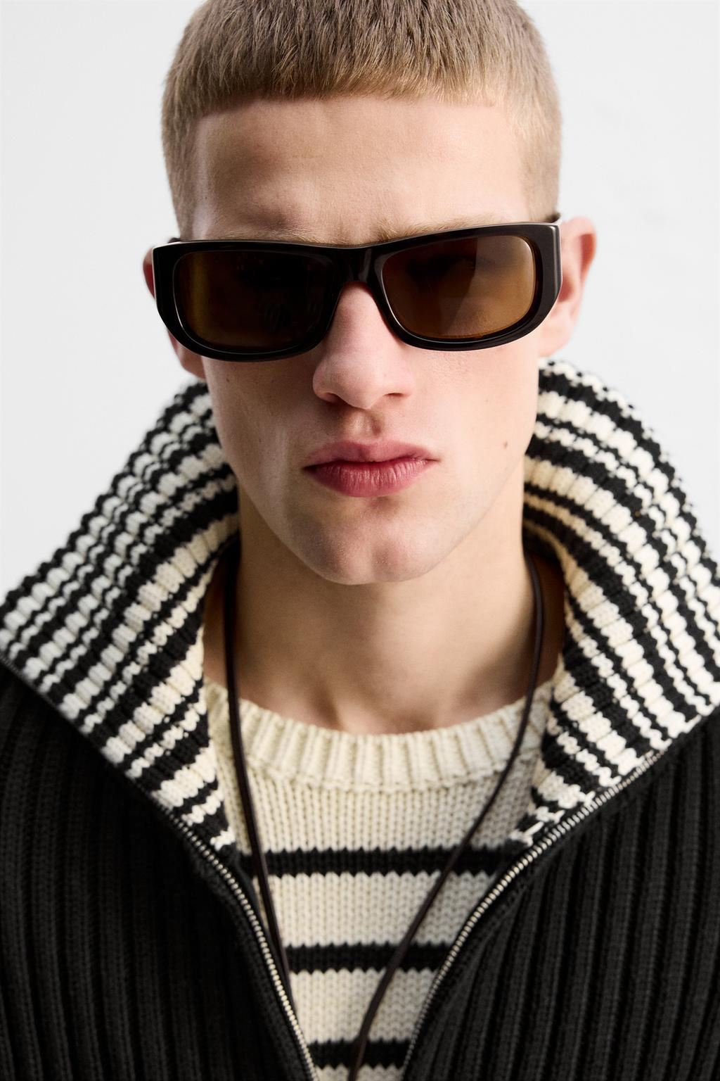 LIMITED EDITION STRIPE ZIP-NECK SWEATER - Zara фото 7