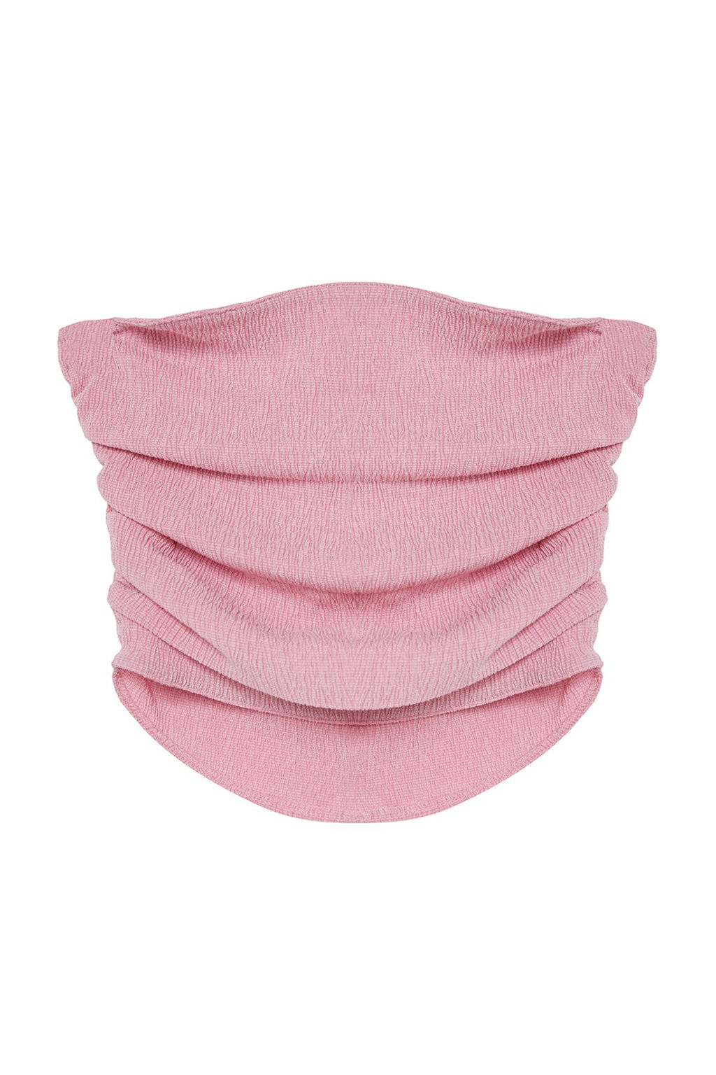Premium Pembe Straplez Buzgulu Esnek Orme Bluz TWOSS24BZ00216