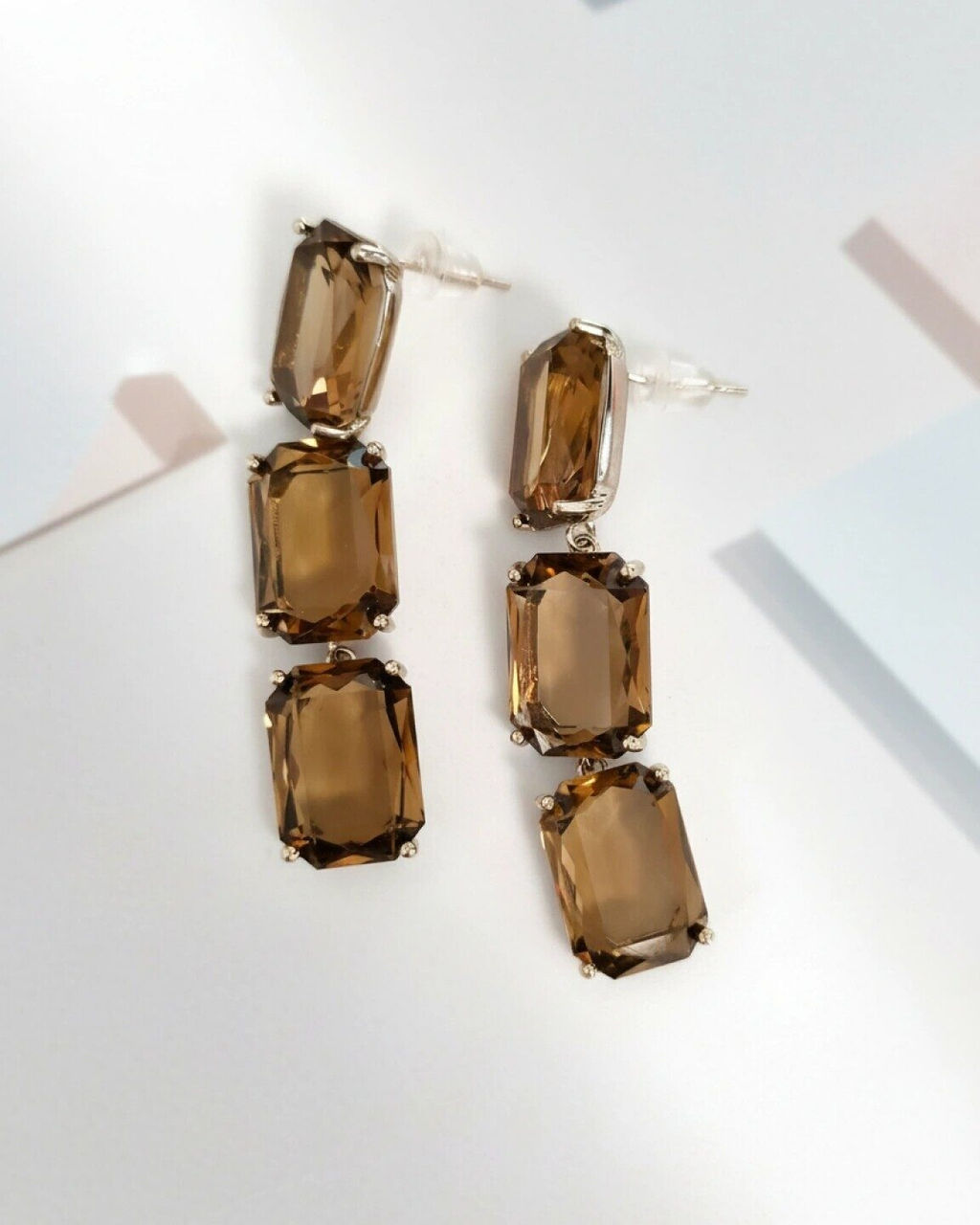 Серьги с кристаллами Swarovski, Изящные серьги с кристаллами Swarovski