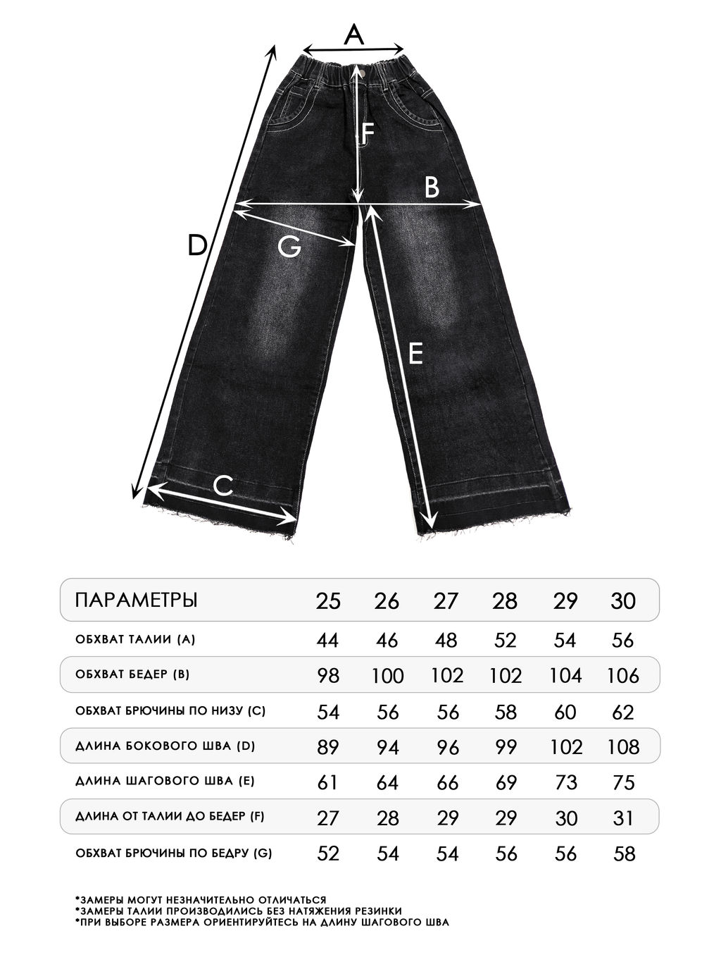 Джинсы-палаццо для девочек - СИНЯЯ МОДА фото 2
