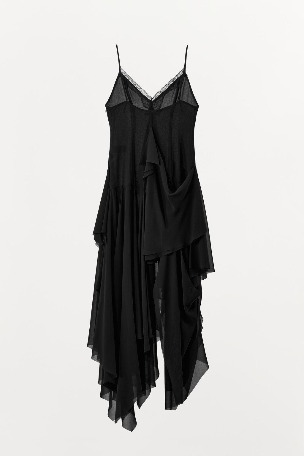 STRAPPY DRESS WITH LACE RUFFLES - Zara фото 13