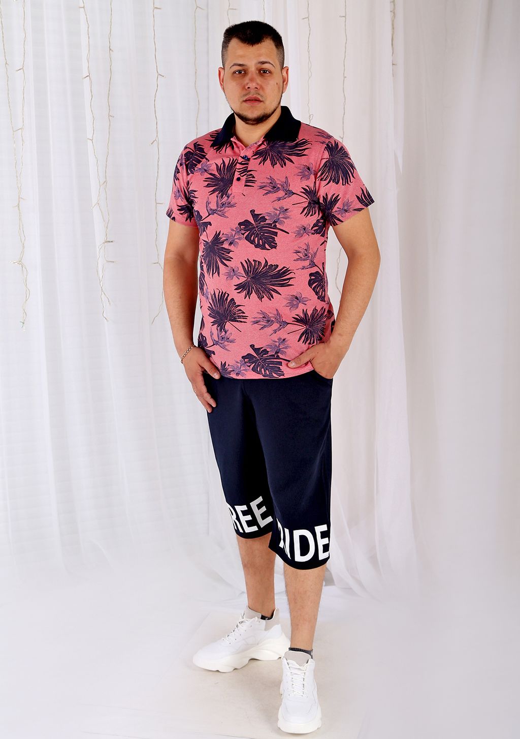 Футболка поло коралл - Марлен фото 2