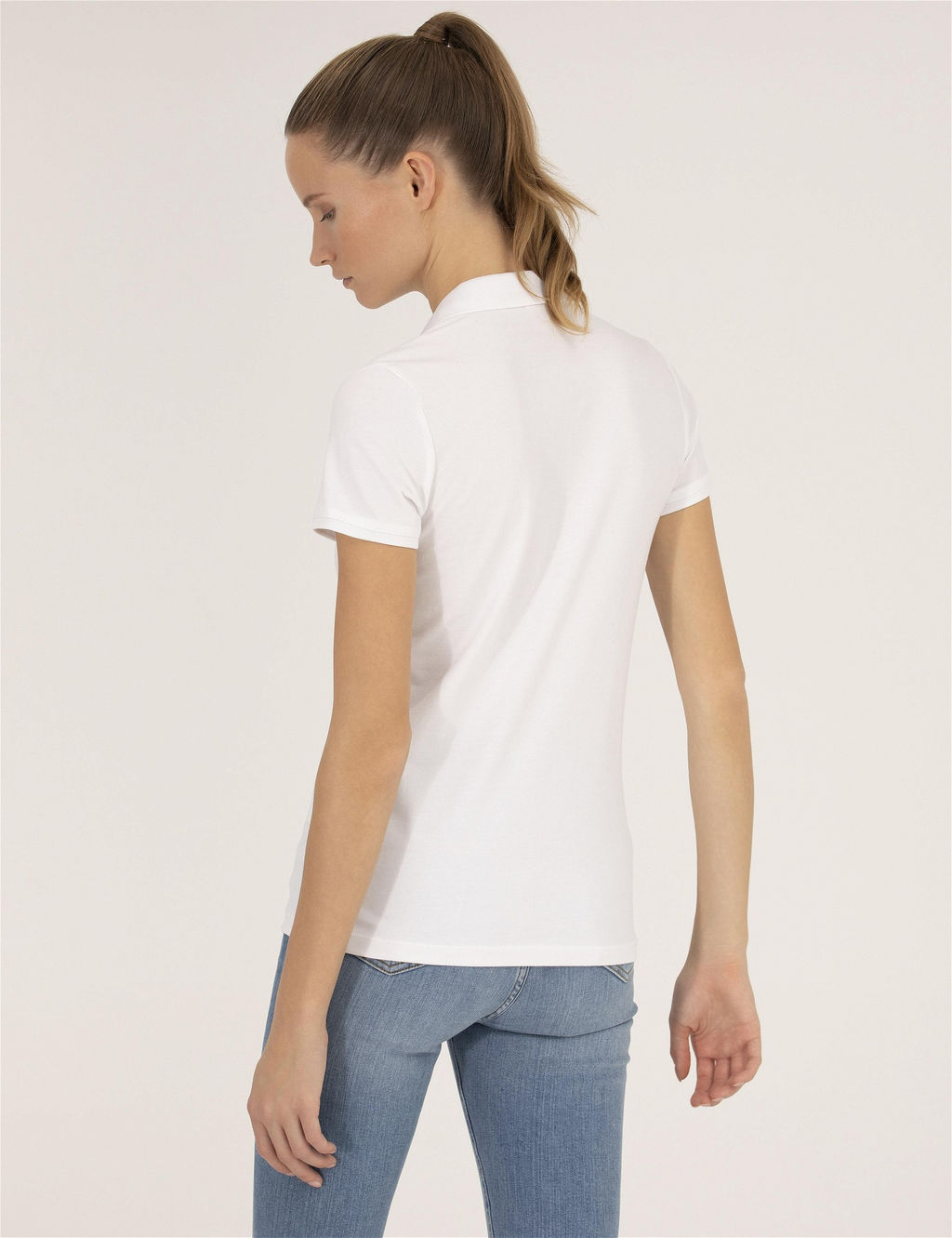 Beyaz Polo Yaka Slim Fit Ti__rt - Pierre cardin фото 5