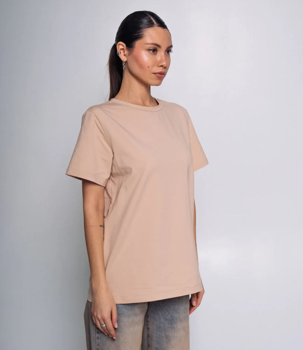 Футболка #1S600, крем-брюле