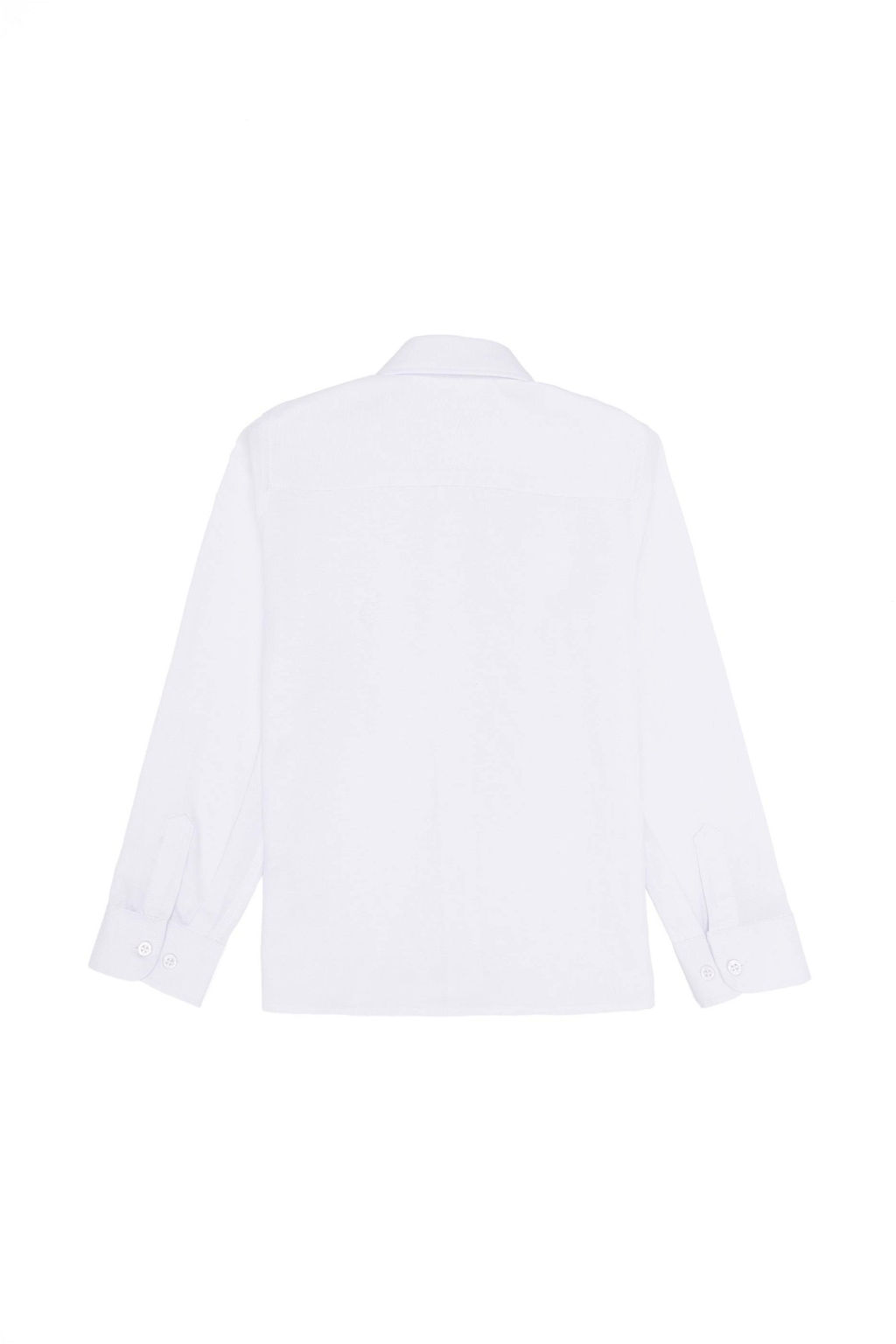 Белая базовая рубашка с длинным рукавом для мальчика Неожиданная скидка в корзине - U.s. polo assn фото 2