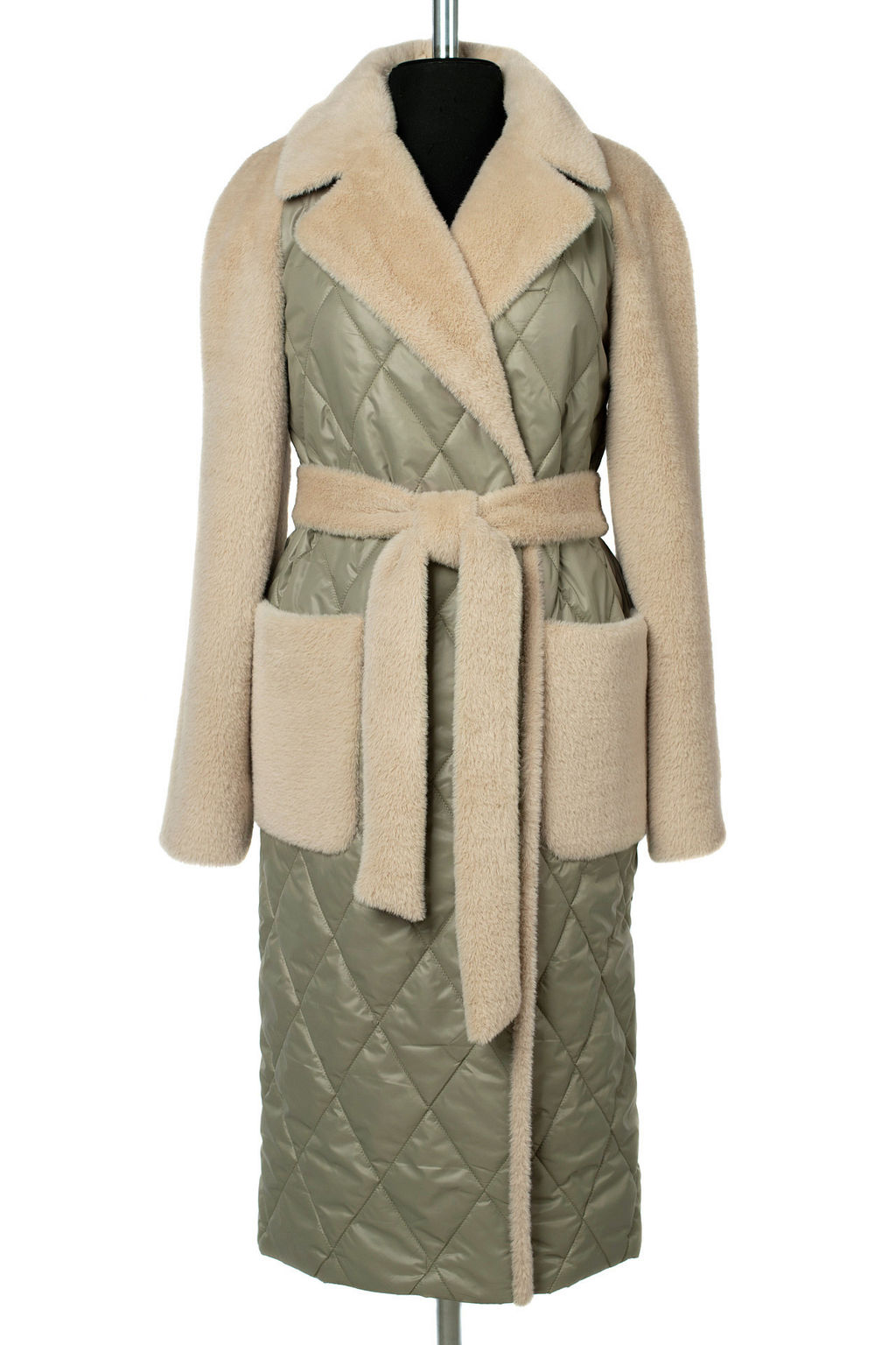 Пальто женское демисезонное (пояс) - El podio фото 2