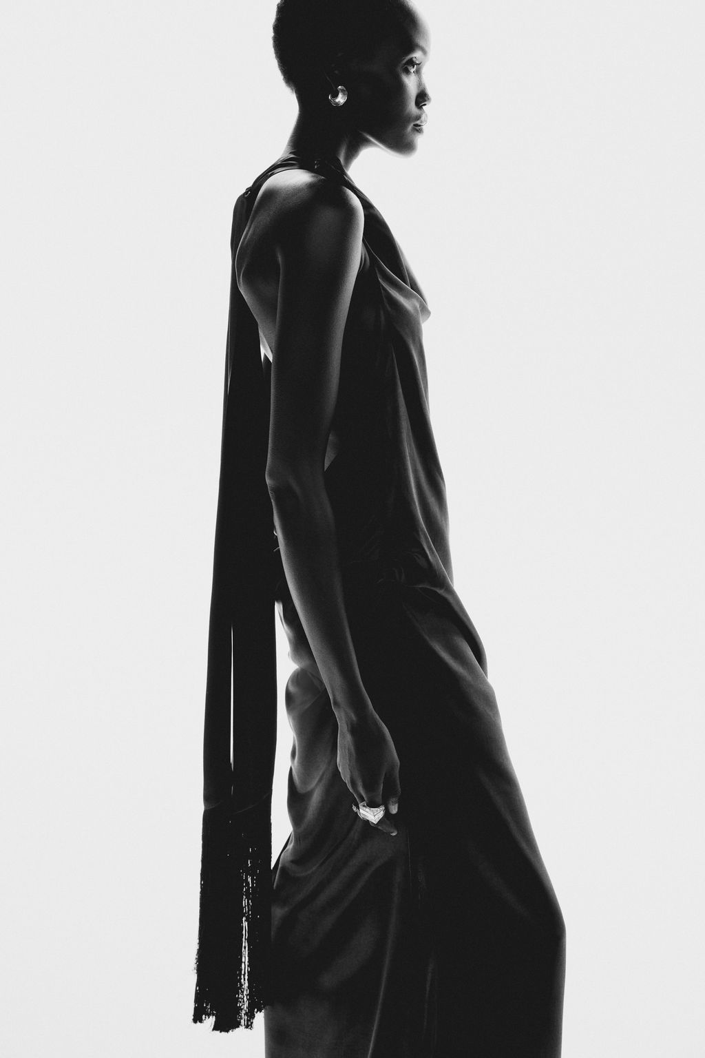 Vestido halter de sat?n - H&m фото 5