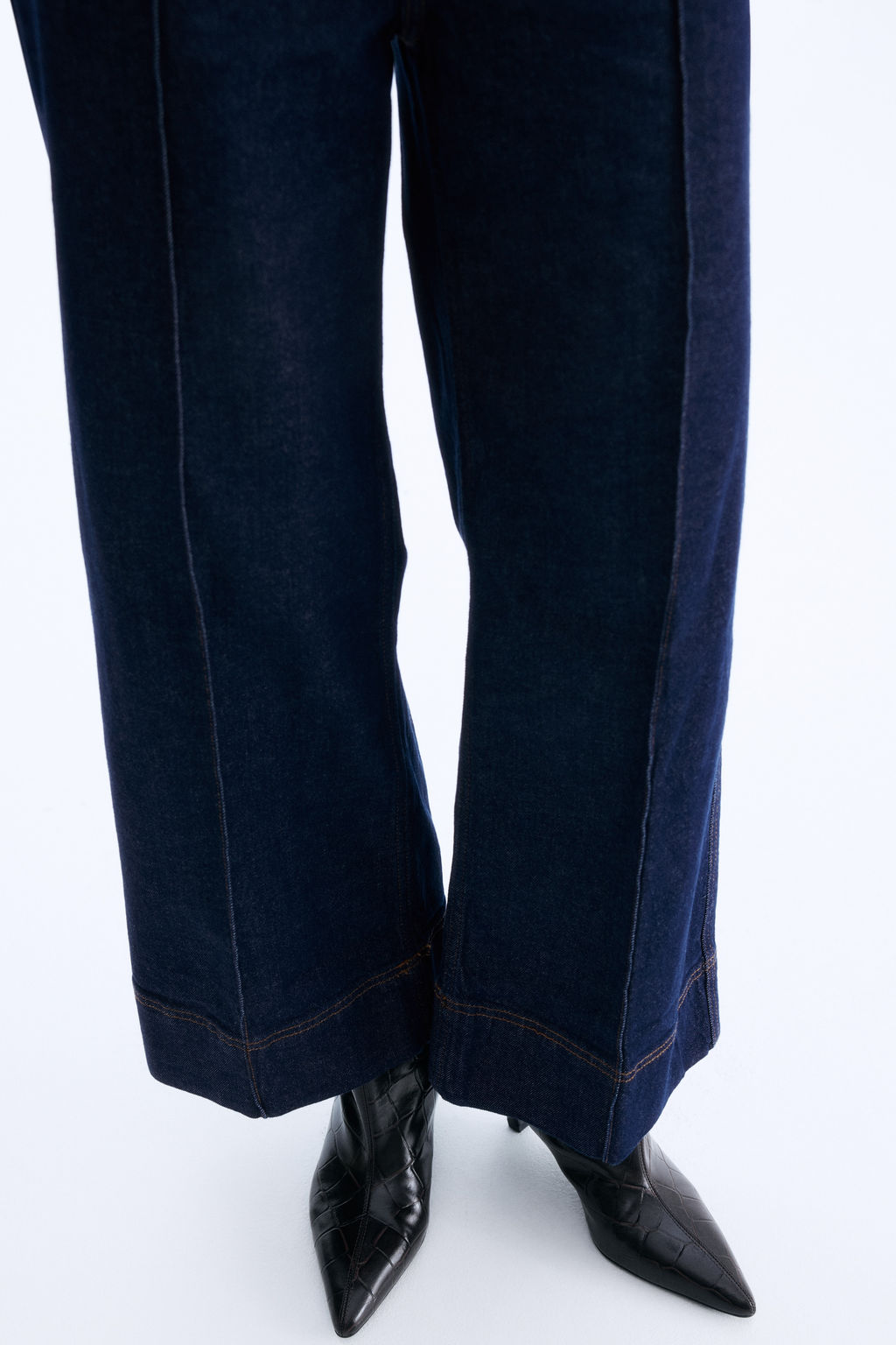 Wide High Ankle Jeans - H&m фото 9