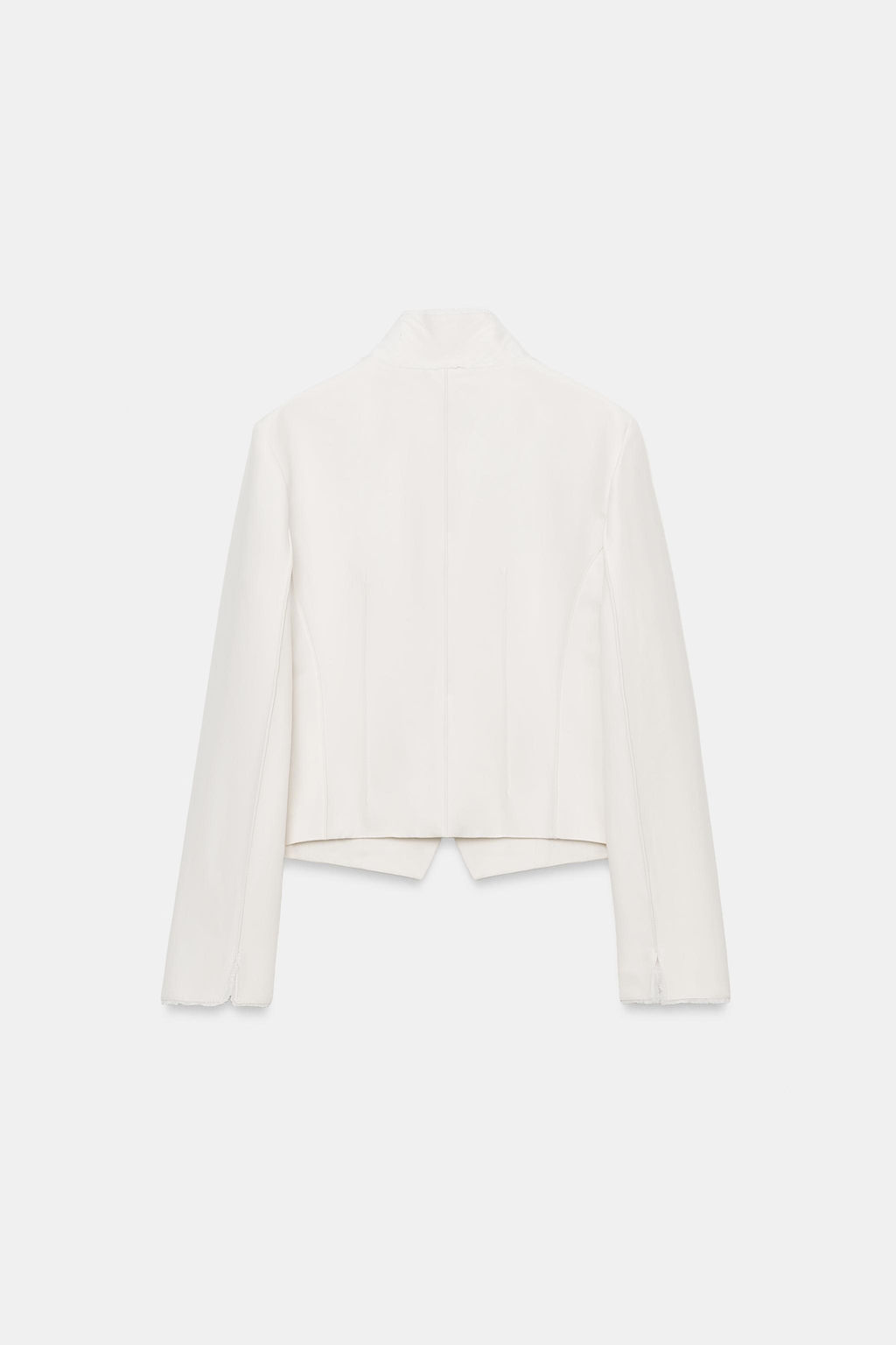 BLAZER ENTALLADA COMBINADA ZW COLLECTION / Crudo - Zara фото 8