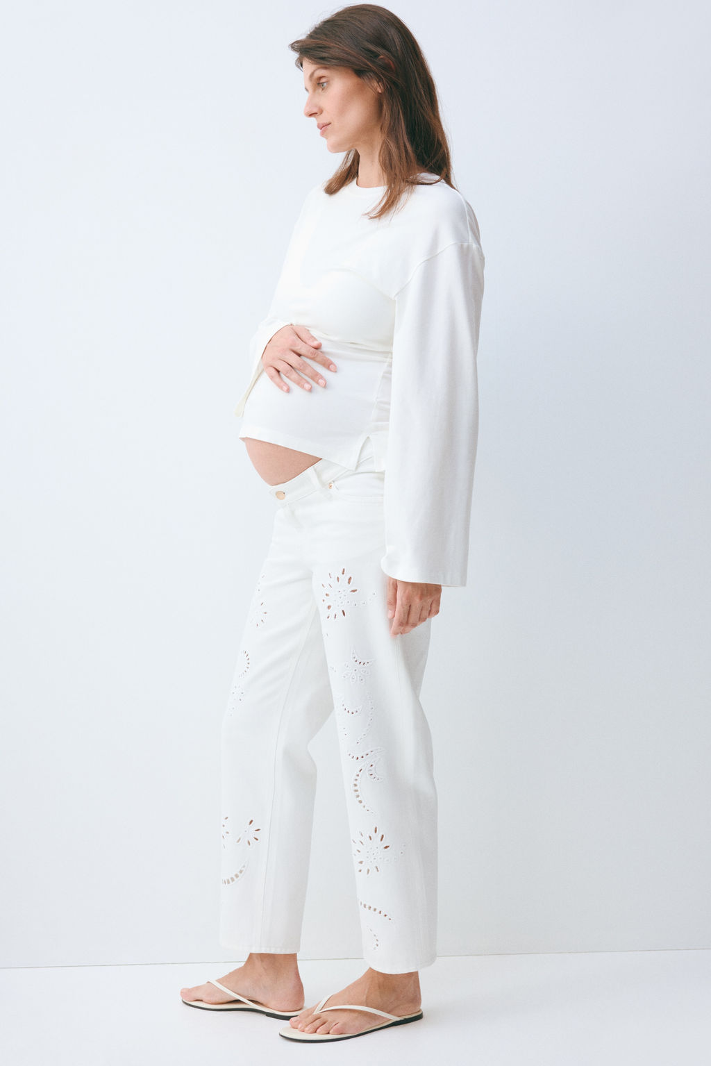 MAMA Straight Ankle Jeans - H&m фото 6