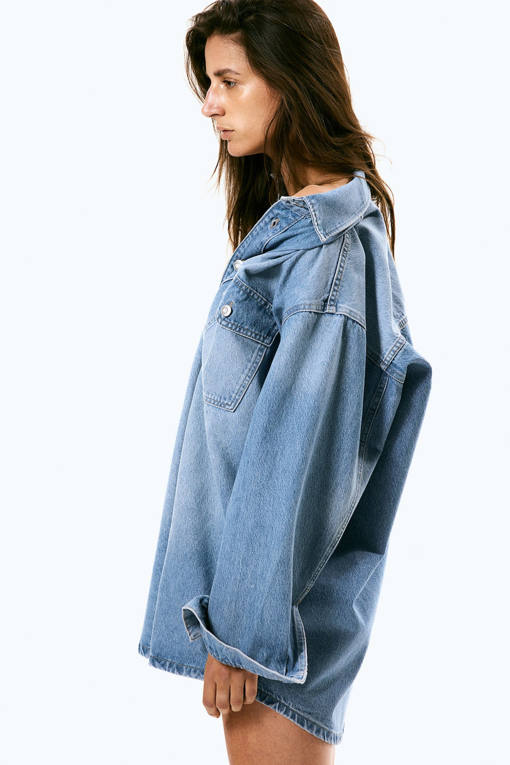 Camisa denim oversize - H&m фото 4