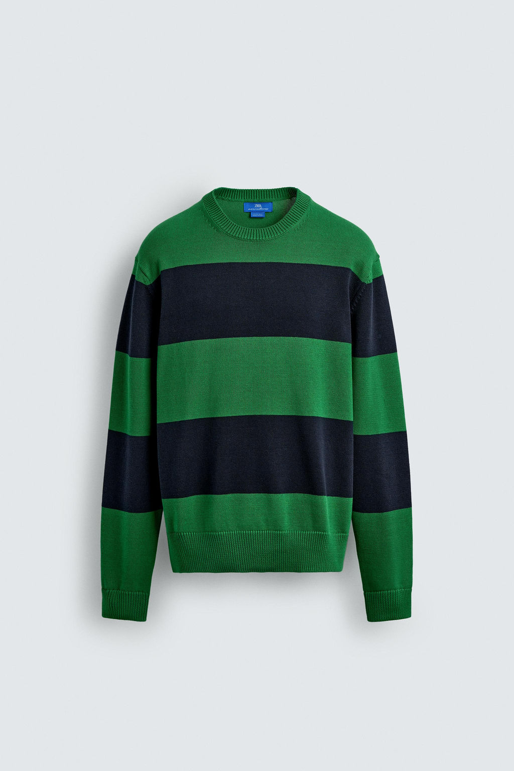 JERSEY JACQUARD RAYAS AARON LEVINE X ZARA / Azul?n  фото 7