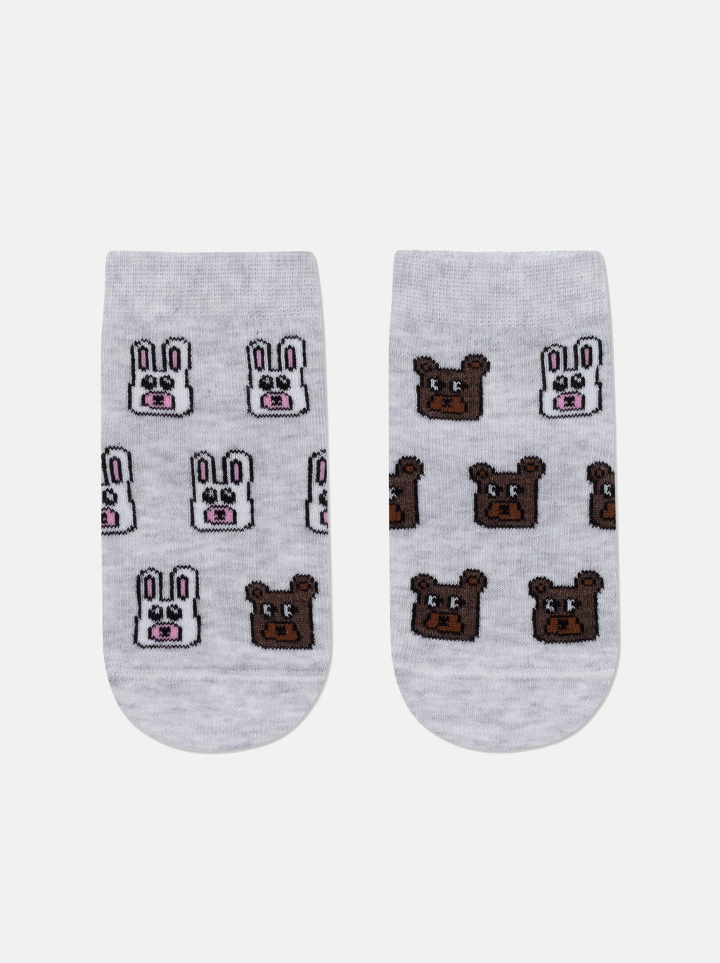 Цена за 2 пары CONTE-KIDS ВЕСЕЛЫЕ НОЖКИ светло-серый