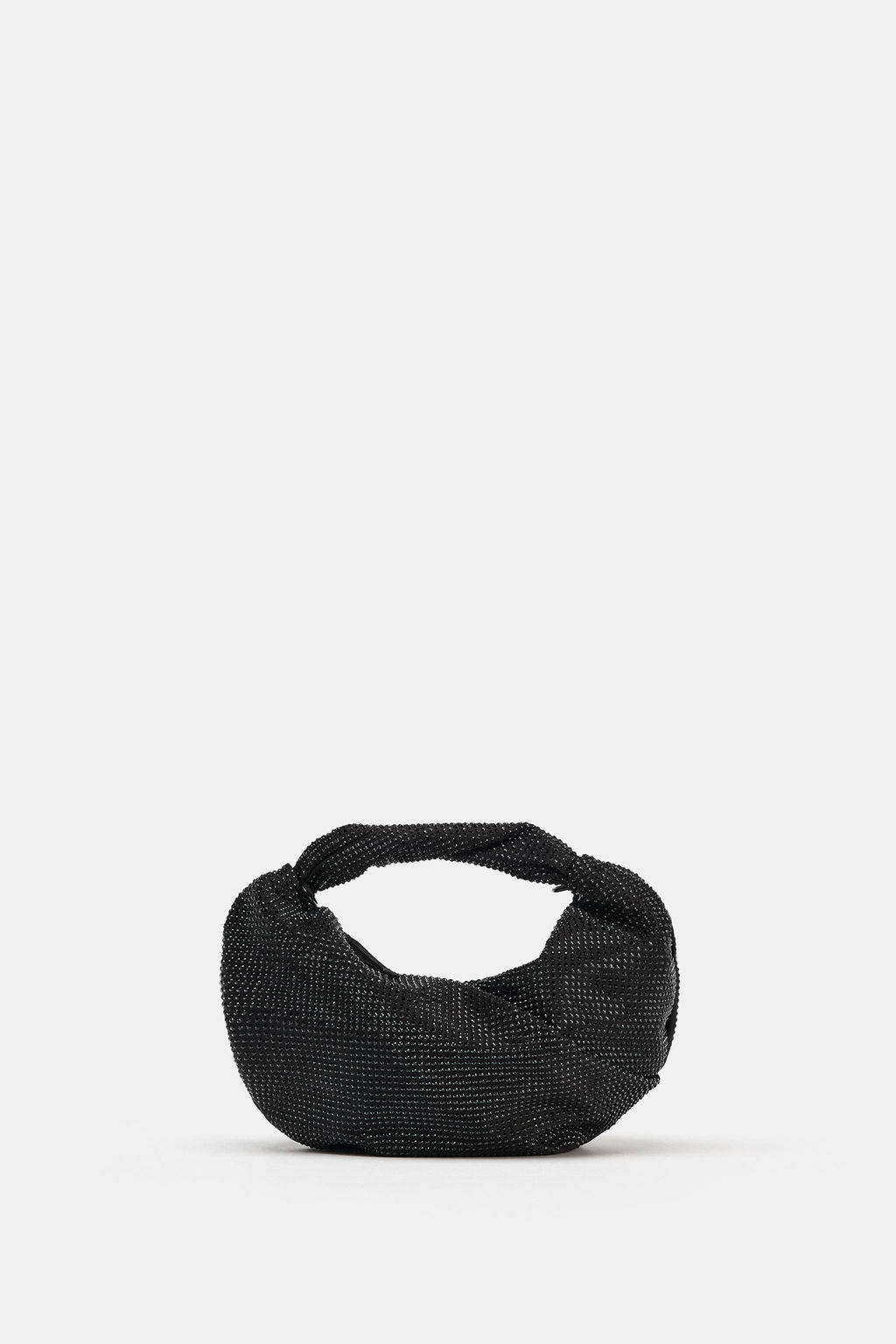 BOLSO DE MANO APLIQUES BRILLANTES / Negro - Zara фото 3