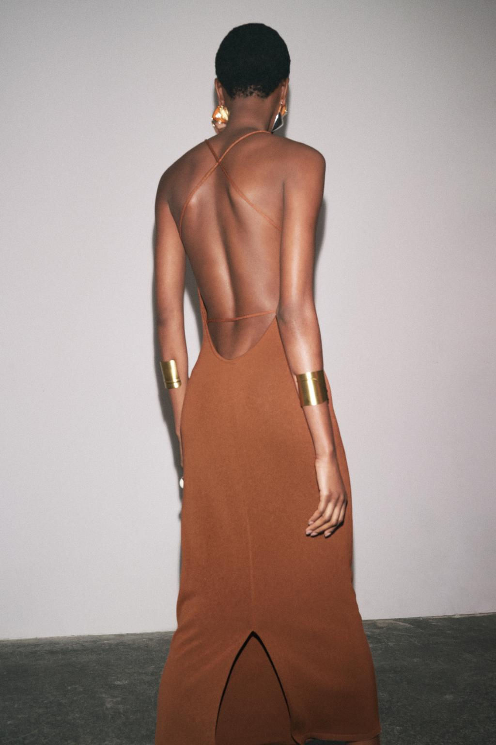 KNIT DRESS WITH CUT OUT DETAIL - Zara фото 3